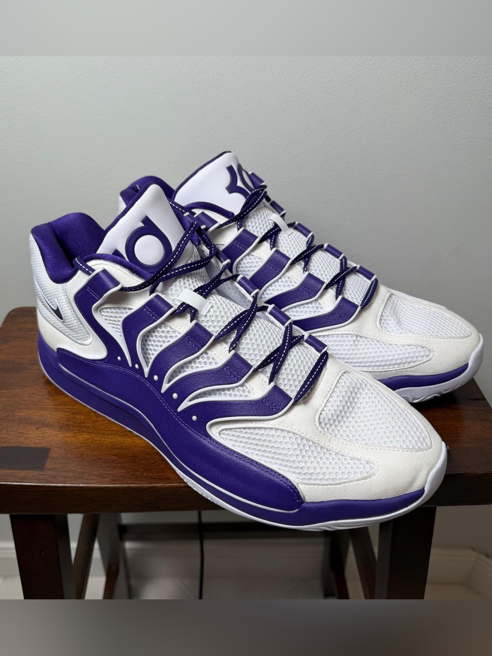 Nike KD 18 Team Issued Player Exclusive PE White Purple IH5096-112 Men’s 17
